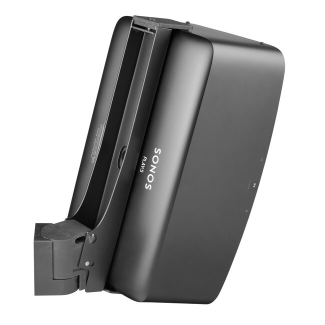 Cavus Premium Wandhalterung für Sonos PLAY:5 und Sonos FIVE – Vertikale Montage / Schwarz