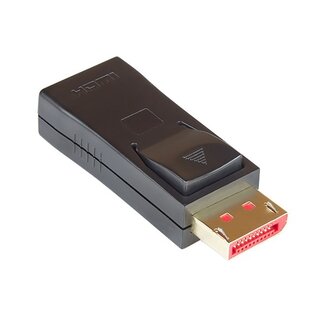 S-Impuls DisplayPort zu HDMI Adapter - DP 1.4 / HDMI 2.0 (4K 60Hz + HDR) schwarz