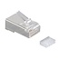 RJ45 Crimpstecker (STP) für CAT6a Netzwerkkabel (starr/flexibel) - Einzelstück (2-teilig)