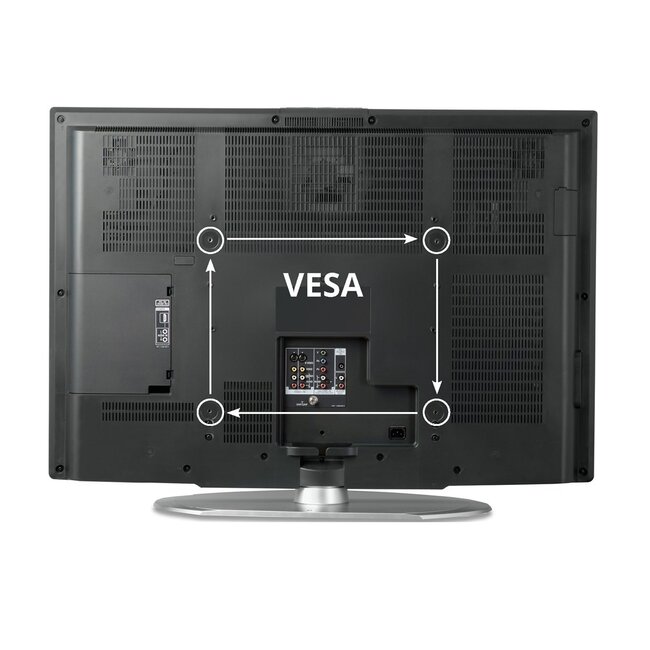 Goobay VESA-Adapter VESA 200 (Halterung) zu VESA 300, 400/200 und 400 (Monitor) / Schwarz