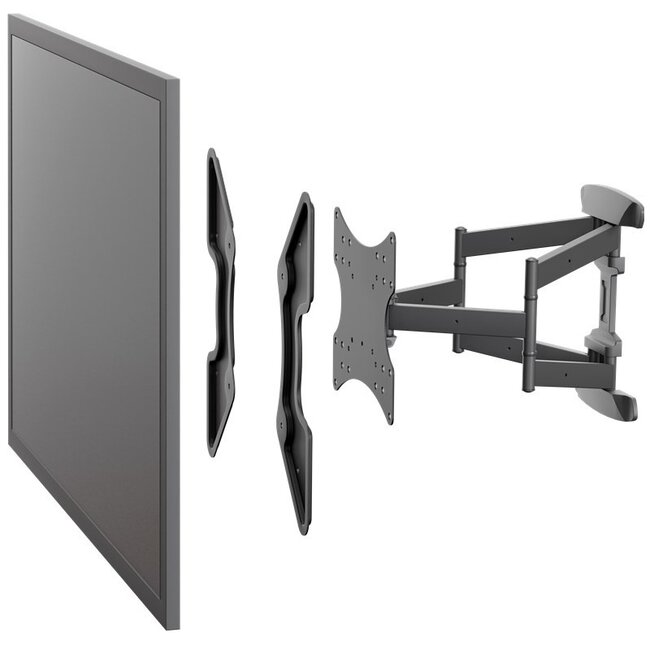Goobay VESA-Adapter VESA 200 (Halterung) zu VESA 300, 400/200 und 400 (Monitor) / Schwarz