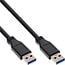 USB-zu-USB-Kabel USB 3.0 - 2A - Schwarz - 1,5 m
