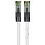 Premium S/FTP CAT8.1 40-Gigabit Netzwerkkabel Weiß LSZH 0,25m