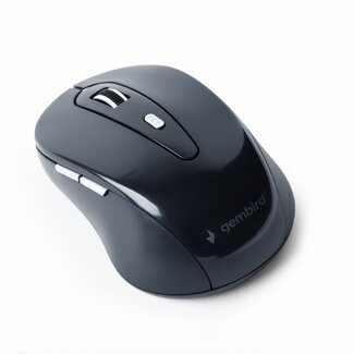Gembird Gembird Kabellose USB-Maus mit 6 Tasten - 800-1600 DPI / Schwarz