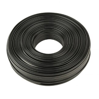 Cablexpert 4-adriges Telefonkabel auf Rolle - CCS (AWG32) / Schwarz - 100 Meter