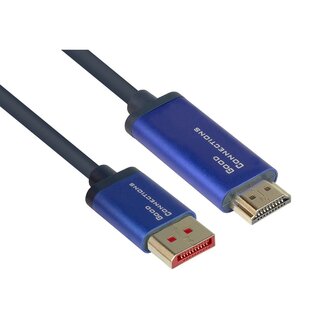 Good Connections SmartFLEX DisplayPort-auf-HDMI-Kabel - DP 1.4 / HDMI 2.0 (4K 60Hz + HDR) - 5 Meter