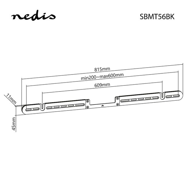 Nedis Wandhalterung für Sonos ARC / Schwarz