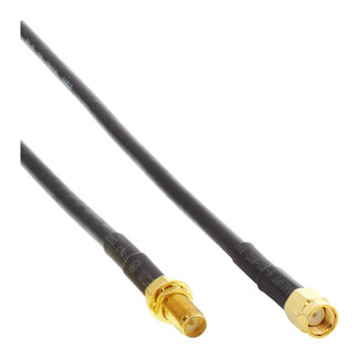 InLine® InLine® WLAN-Kabel, R-SMA Stecker zu R-SMA Kupplung, 4m