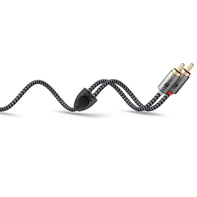 Goobay Plus 3,5mm Klinke auf Cinch Kabel | 0,50 Meter