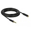 Delock Verlängerungskabel Stereo Klinke 4,4 mm 5-polig Stecker auf Buchse 5 m Schwarz