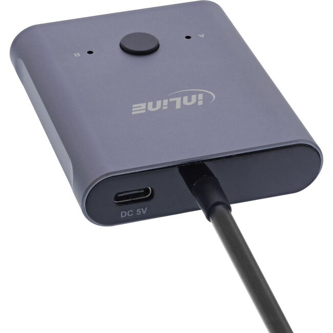 InLine® USB-C Umschalter, bidirektional, 10Gb/s, 100W
