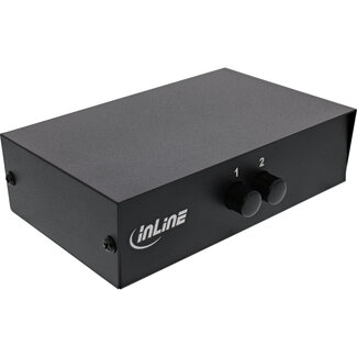 InLine® InLine® AV Umschalter manuell 2-fach, 3x RCA Ein-/Ausgang