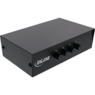 InLine® InLine® AV Umschalter 4-fach, 3x RCA Ein-/Ausgang manuell