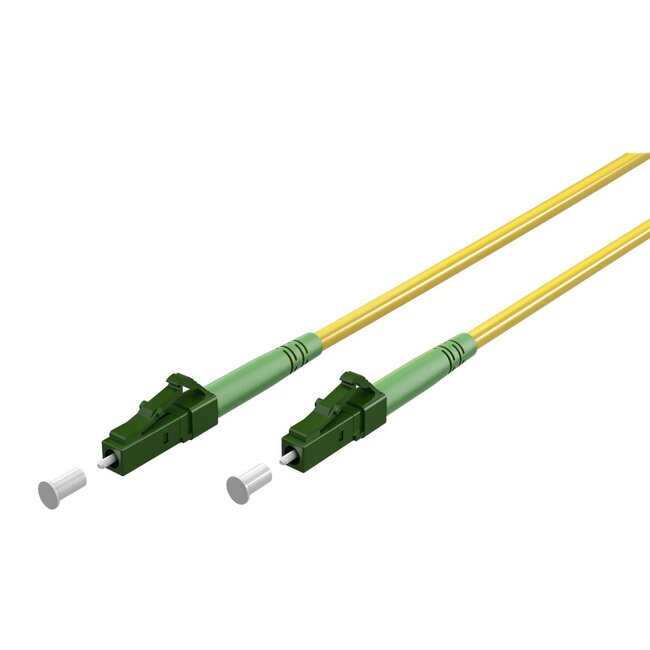 LC/APC Simplex FTTH Kabel | OS2 | Gelb | LSZH | 2 Meter