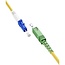 LC/UPC - SC/APC Simplex FTTH Kabel | OS2 | Gelb | LSZH | 20 Meter
