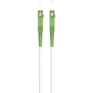Goobay SC/APC Simplex FTTH Kabel | OS2 | Weiß | LSZH | 15 Meter