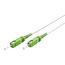 SC/APC Simplex FTTH Kabel | OS2 | Weiß | LSZH | 15 Meter