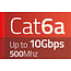 UTP CAT6a Slimline Netzwerkkabel | LSZH | Weiß | 2 Meter