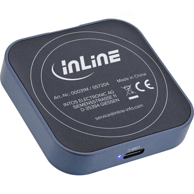 InLine® Clip Case - Magnetisches USB-C Gehäuse für SATA III & NVMe M.2 2230 SSDs