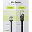 UFTP CAT8.1 Slimline Netzwerkkabel | LSZH | Schwarz | 2 Meter