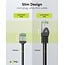 UFTP CAT8.1 Slimline Netzwerkkabel | LSZH | Schwarz | 5 Meter