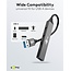 Goobay USB-Hub (USB-A) | 4x USB-A | USB 2.0/3.0 | Aluminium | 0,10 m