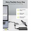 Goobay USB-Hub (USB-A) | 4x USB-A | USB 2.0/3.0 | Aluminium | 0,10 m