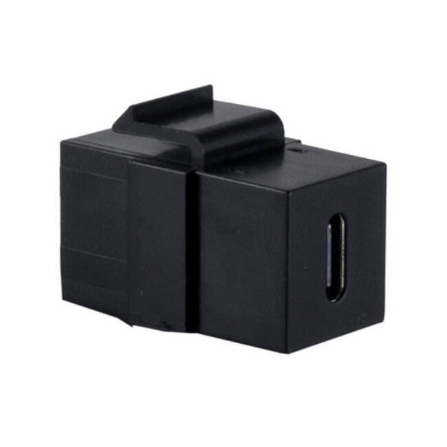 USB-C Keystone Modul | vertikal | USB3.2 10 Gbps | schwarz