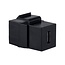 USB-C Keystone Modul | vertikal | USB3.2 10 Gbps | schwarz