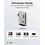 Goobay USB-C Winkeladapter oben/unten kurz | USB4 40 Gbps | PD 240W | 8K 60Hz | Aluminium