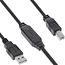 InLine Aktives USB-A zu USB-B Kabel | USB 2.0 | 15 Meter