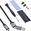 InLine® USB4 M.2 SSD-Gehäuse, USB-C zu M.2 NVMe, 40Gb/s, Aluminium