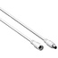 DC-Verlängerungskabel 5,5x2,1mm 3m Weiß 120W AWG20