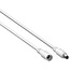 DC-Verlängerungskabel 5,5x2,5mm 1,5m Weiß 140W AWG20