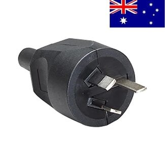Bachmann Bachmann AS 3112 geerdeter Stromstecker Australien Typ I schwarz