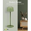 Goobay Kabellose LED-Tischlampe, Größe S, 25 cm, Grün