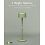 Goobay Kabellose LED-Tischlampe, Größe S, 25 cm, Grün