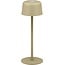 Goobay Kabellose LED-Tischlampe, Größe S, 25 cm, Beige