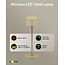 Goobay Kabellose LED-Tischlampe, Größe S, 25 cm, Beige