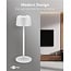 Goobay Kabellose LED-Tischlampe, Größe S, 25 cm, Weiß