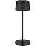 Goobay Kabellose LED-Tischlampe, Größe S, 25 cm, Schwarz