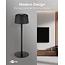 Goobay Kabellose LED-Tischlampe, Größe S, 25 cm, Schwarz
