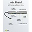 Goobay Slim 8-Port USB-Hub mit HDMI™ und RJ45, 5 Gbit/s