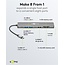 Goobay Slim 8-Port USB-Hub mit HDMI™ und RJ45, 5 Gbit/s