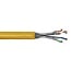 SFTP CAT8.1 Netzwerkkabel | Massivleiter AWG22 | GHMT | LSZH | Gelb | 100 Meter
