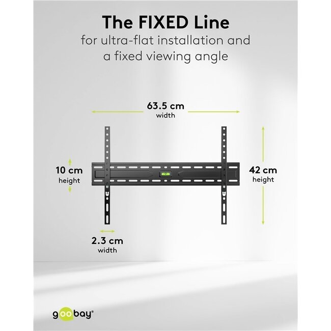 Goobay TV Wandhalterung FIXIERT (XL)