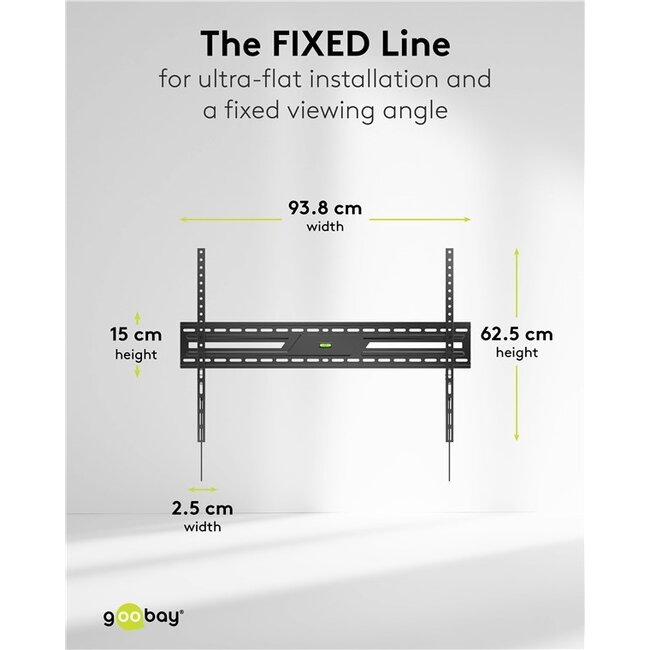 Goobay TV Wandhalterung FIXIERT (XL)