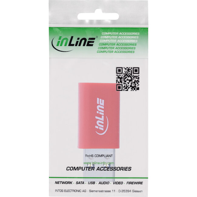 InLine® USB-Datensperre Adapter USB-A Stecker auf USB-C Buchse