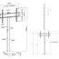 InLine® TV-Ständer höhenverstellbar, drehbar, 37" - 70", max. 40 kg