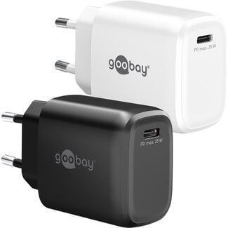 Goobay Goobay 25 W USB-C PD GaN Schnellladegerät Weiß